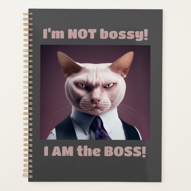 Ich bin nicht Bossy, ich bin die Boss - Funny Boss Planer (Vorderseite)
