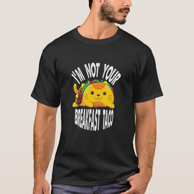 Ich bin nicht dein Frühstück Aco Cat Aco Aco T-Shirt (Vorderseite)