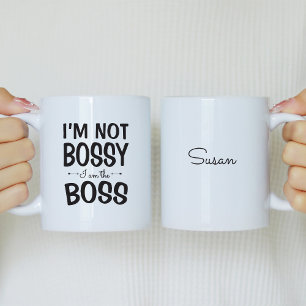 Ich bin nicht der Chef, der personalisierte Schlam Kaffeetasse