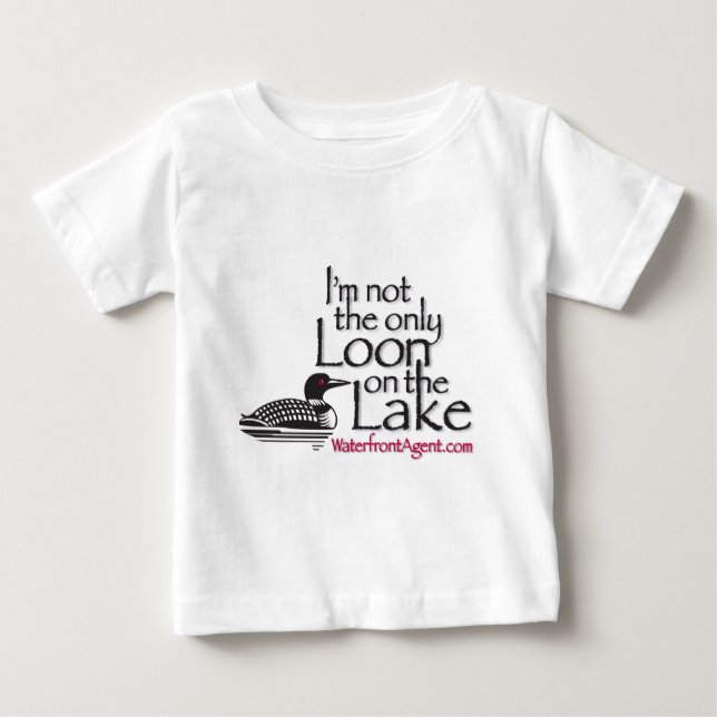 Ich bin nicht der einzige auf dem See Baby T-shirt (Vorderseite)