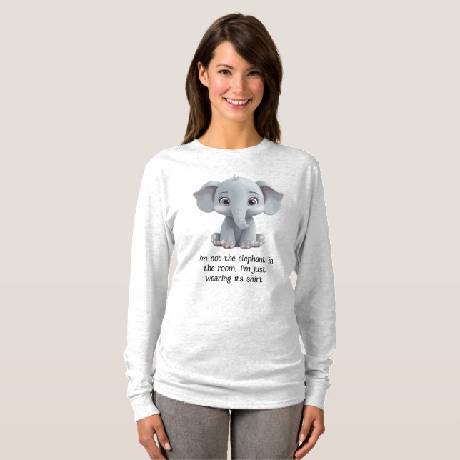 Ich bin nicht der Elefant im Zimmer T-Shirt (Vorne ganz)