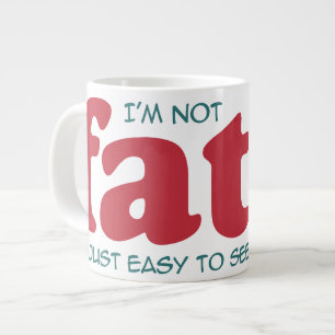 Ich bin nicht dick Jumbo-Tasse