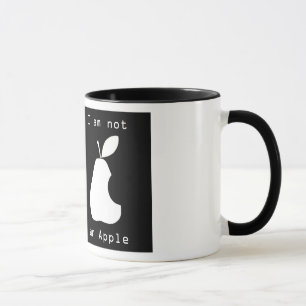 Ich bin nicht ein Apple - weiße Tasse mit