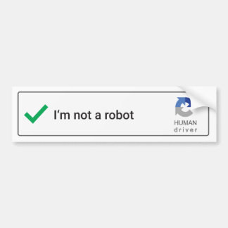 Ich bin nicht ein Roboter - Autoaufkleber
