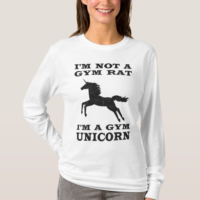 Ich bin nicht eine Turnhallen-Ratte, die ich ein T-Shirt (Vorderseite)