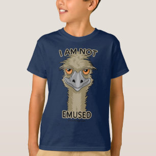 Ich bin nicht Emused Emu-Wortspiel-Tier T-Shirt