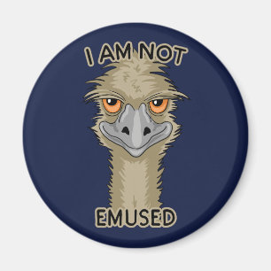 Ich bin nicht Emused lustiges Emu-Wortspiel Magnet