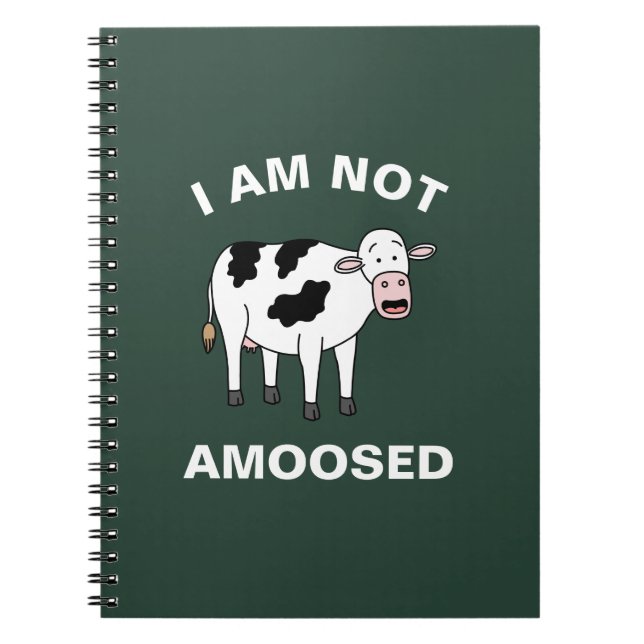 Ich bin nicht erstaunt Funny Farm Animal Cow Pub Notizblock (Vorderseite)