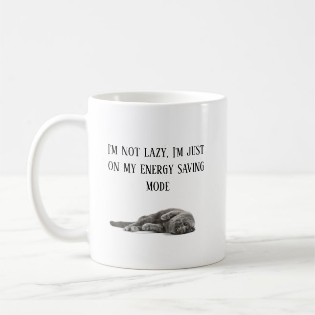 Ich bin nicht faul+faul  kaffeetasse (Links)