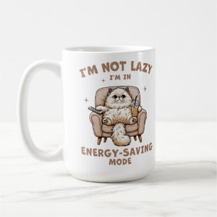 Ich bin nicht faul, ich bin im Energiesparmodus  Kaffeetasse
