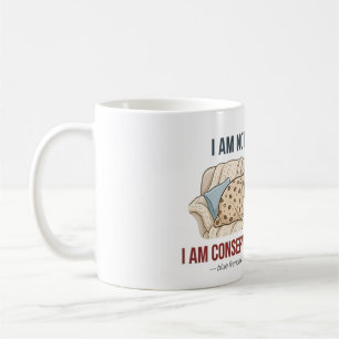 Ich bin nicht faul, ich schone nur Energie Französ Kaffeetasse