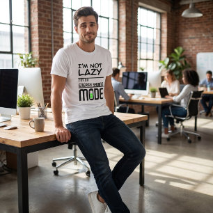 Ich bin nicht faul   Niedriges Batteriedesign Tri-Blend Shirt