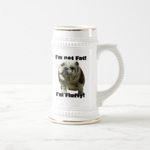 Ich bin nicht fetter Bulldoggenbier Stein Bierglas