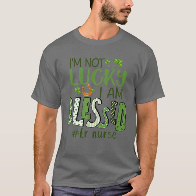 Ich bin nicht glücklich, dass ich gesegnet bin Kra T-Shirt (Vorderseite)