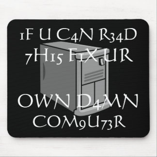 Ich bin NICHT Herr Fix It Mousepad
