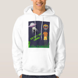 Ich bin nicht hier, Alien und Mensch Hoodie