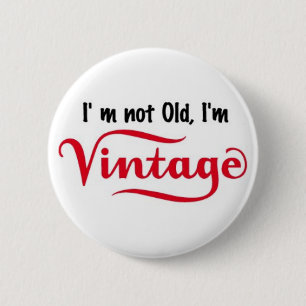 Ich bin nicht ich bin Vintager Entwurf alt Button