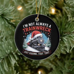 Ich bin nicht immer ein totales Desaster Lustiger Keramik Ornament