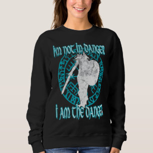 Ich bin nicht in Gefahr I auf der Gefahrenschild M Sweatshirt