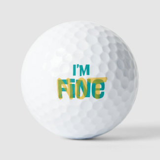 Ich bin (nicht) in Ordnung - Sarkastisches Humor T Golfball