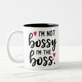 Ich bin nicht JEMAND, ich bin der BOSS Zweifarbige Tasse