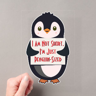Ich bin nicht klein, ich bin einfach Pinguin-groß Acryleinladungen