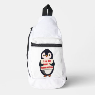 Ich bin nicht klein, ich bin Pinguin-groß Crossbody Bag