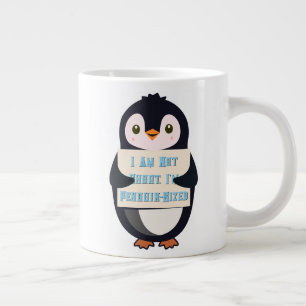 Ich bin nicht klein, ich bin Pinguin-groß Jumbo-Tasse