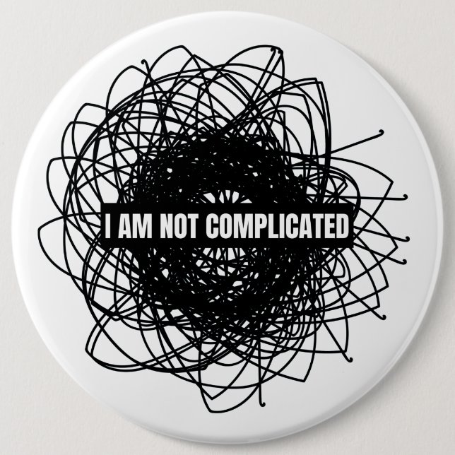 Ich bin nicht kompliziert button (Vorderseite)