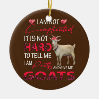 Ich bin nicht kompliziert, ich bin Hübsch und gebe Keramik Ornament