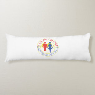 Ich bin nicht kurz, aber du bist einfach groß seitenschläferkissen