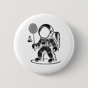 Ich bin nicht Kurz, dass ich ein Badminton Player Button