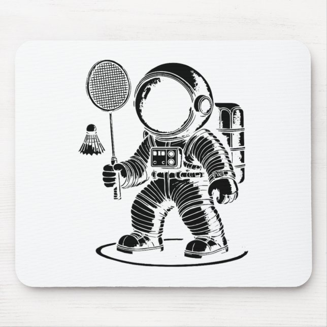 Ich bin nicht Kurz, dass ich ein Badminton Player  Mousepad (Vorne)