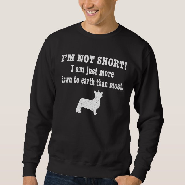 Ich bin nicht kurz, dass ich einfach weiter unten  sweatshirt (Vorderseite)