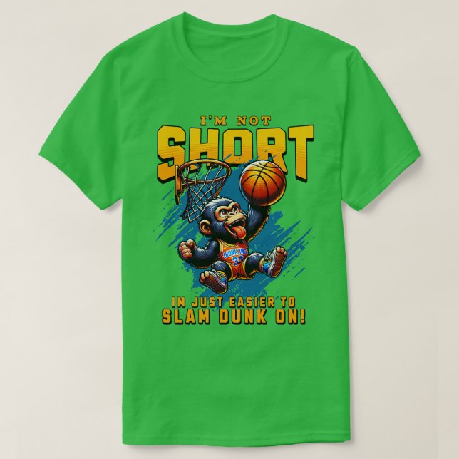 Ich bin nicht kurz Ich bin einfach einfacher zu la T-Shirt (Design vorne)