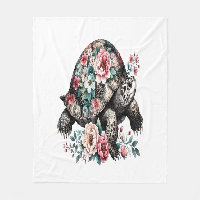 Ich bin nicht langsam, ich bin eine Schildkröte Fleecedecke (Vorderseite)