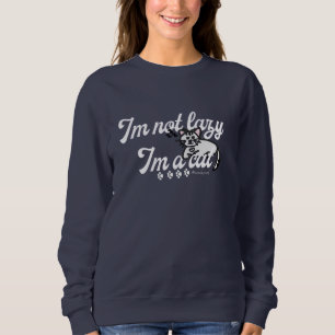Ich bin nicht lazy im a Cat Sweatshirt
