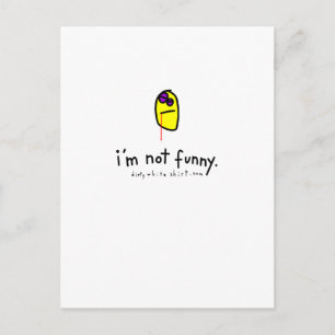 Ich bin nicht lustig. postkarte