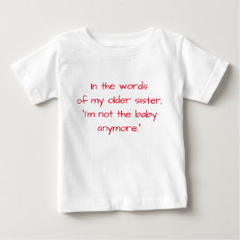 Ich bin nicht mehr der T - Shirt (für Jungen)