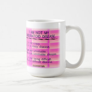 Ich bin nicht meine rheumatische Krankheits-Tasse Kaffeetasse