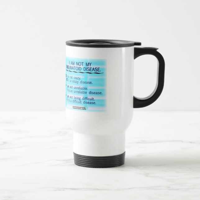 Ich bin nicht meine rheumatische Krankheits-Tasse Reisebecher (Rechts)
