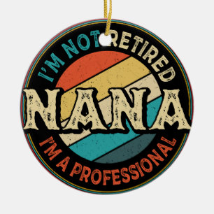 Ich bin nicht müde, ich bin ein Berufliches Nana-O Keramik Ornament