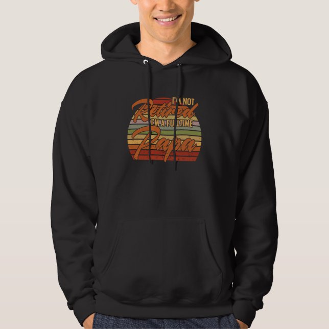 Ich bin nicht müde, ich bin eine Vollzeit-Papa-Ren Hoodie (Vorderseite)