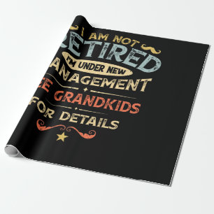 Ich bin nicht müde, ich bin unter neuem Managemen Geschenkpapier
