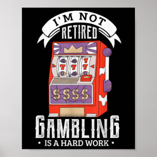 Ich bin nicht müde Spielen ist harte Arbeit müde G Poster