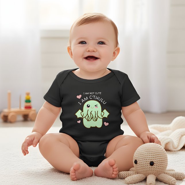 Ich bin nicht Niedlich, dass ich Cthulhu Baby Body Baby Strampler (Von Creator hochgeladen)