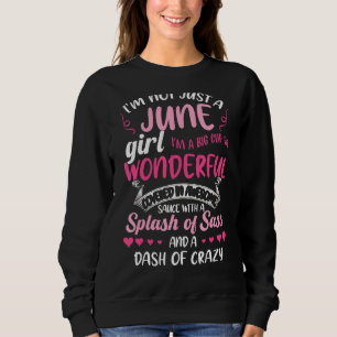 Ich bin nicht nur ein Girl-Splash von Sassy & Dash Sweatshirt