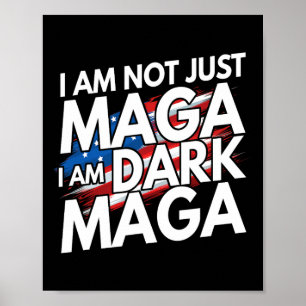 Ich bin nicht nur im Dunkeln Trump 2024 Wahlen Poster