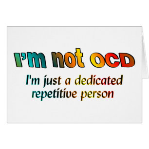 Ich bin nicht OCD…