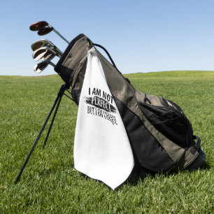 Ich bin nicht perfekt, aber einzigartig golfhandtuch